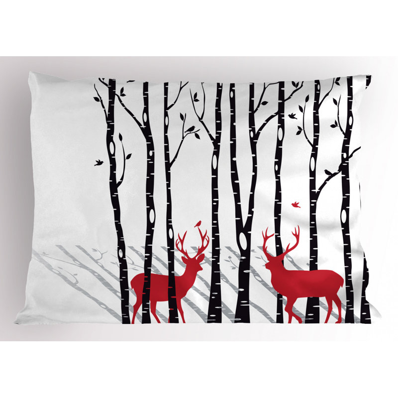 Deer Polyester Sham Set, Twin