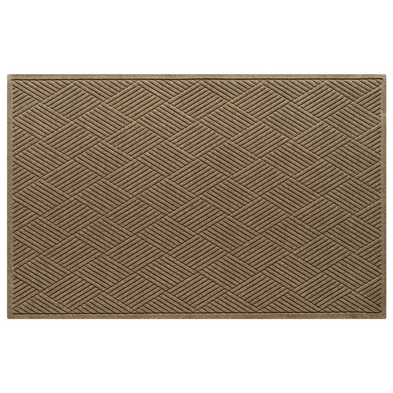 WaterHog® Diamonds Indoor Outdoor Doormat, Camel, Rectangle 4' x 6'