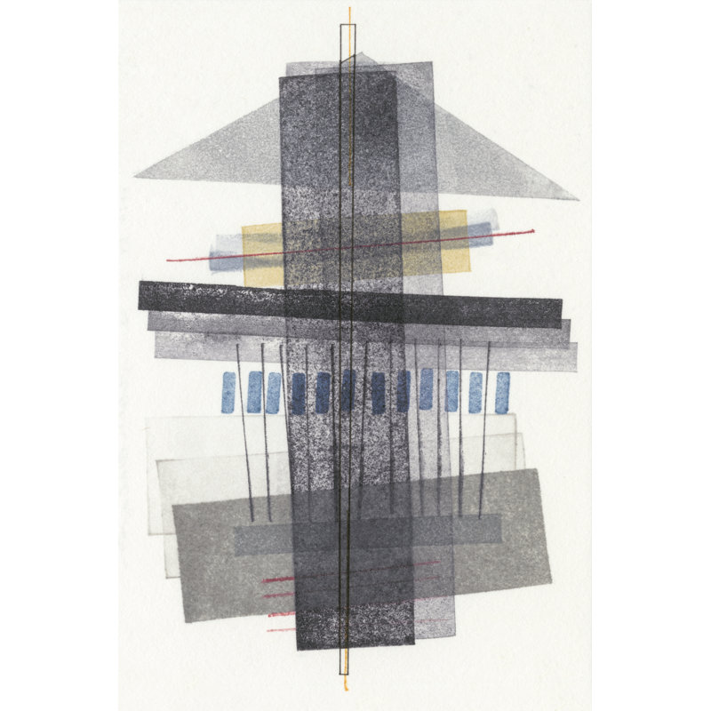 Compass Point II - Painting on Canvas, 122 cm H x 81 cm W, Wrapped Canvas