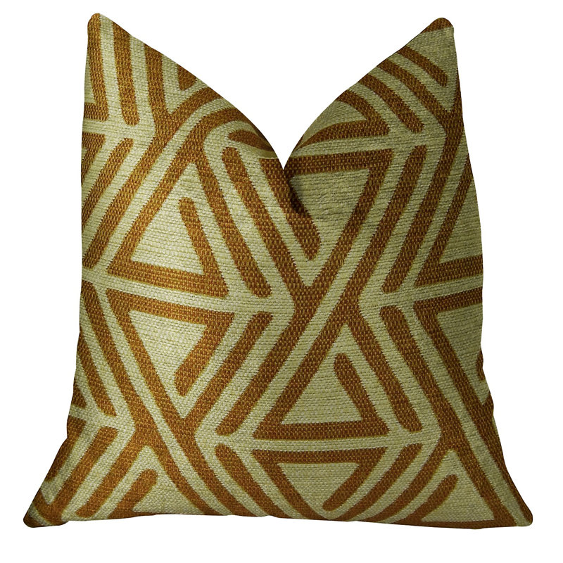 Oreiller de luxe fabriqué à la main Arrow Maze, 20 po x 20 po, Coussin décoratif