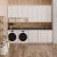 Armoire murale blanche à 2 portes en bois massif avec 2 portes et 3 tablettes pour la cuisine, la salle de bain, la buanderie, tablettes réglables prêtes à assembler (P 12 po x H 42 po)-120317622
