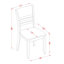 Ensemble de 5 pièces pour 4 pièces comprenant une table de salle à manger rectangulaire avec rallonge papillon et 4 chaises de salle à manger, espresso-127273673-20548997