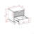 Nightstand In Charcoal Gray