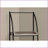 Bookcase, 3-Tier Modern Etagere 48"H, Dark Taupe MDF &amp; Black Metal | Dark Taupe | MDF