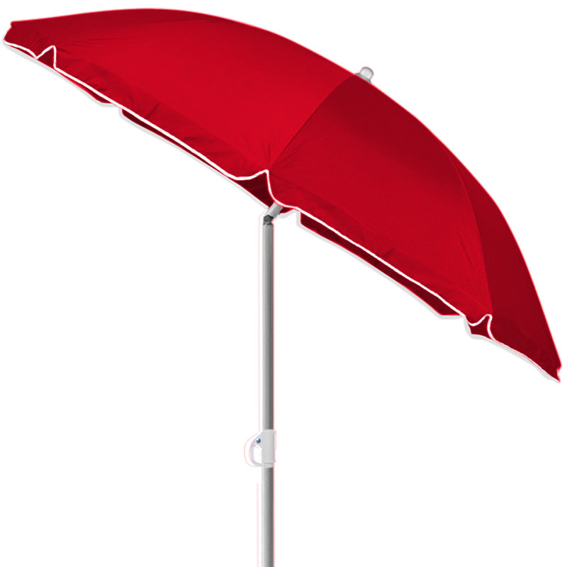 Eris Beach Parasol, 140cm H x 200cm W x 200cm D, Red