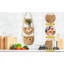 Panier de fruits suspendu à 3 niveaux, paniers de fruits suspendus et paniers de rangement tissés en coton pour l'organisation, panier décoratif BOHO, organisateur de porte pour la cuisine, la chambre à coucher, la salle de bain
