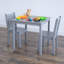 Ensemble de table et de chaises en bois pour enfants et 2 chaises carrées pour enfants et enfants