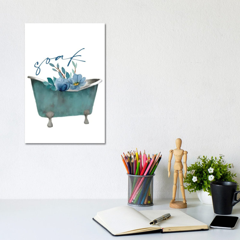 French Blue IV by Kimberly Allen - Wrapped Canvas Print, 20.32 cm H x 30.48 cm W