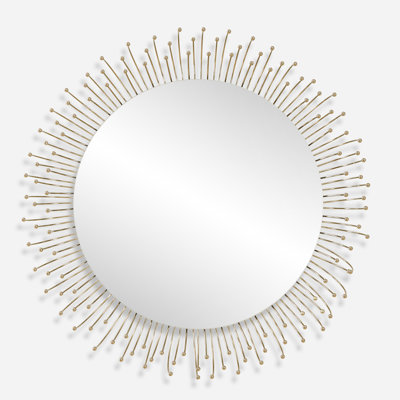 Fionnoula Round Gold Mirror