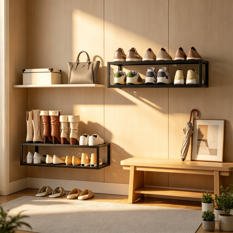 10 Pair Hanging Shoe Organiser