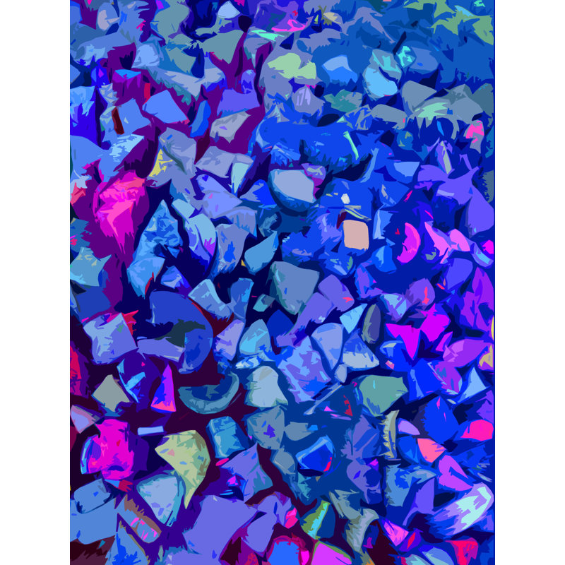 Painted Rocks par Drew Gaffney, H 31,25 po x l 25,25 po x P 0,875 po