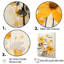Minimalisme, fleurs orange sur toile-97086321-97086312
