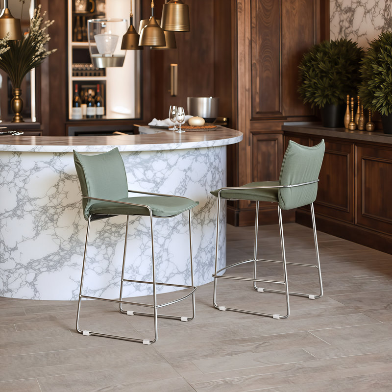 Pola Counter Stool Green, Green