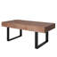 Table basse rustique en bois industriel, table basse en bois 47,2 x 23,5 po x 18 po, table fabriquée à la main