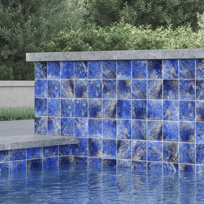 Seascape 6"x6" Calypso Gloss Glazed Porcelain Wall Tile