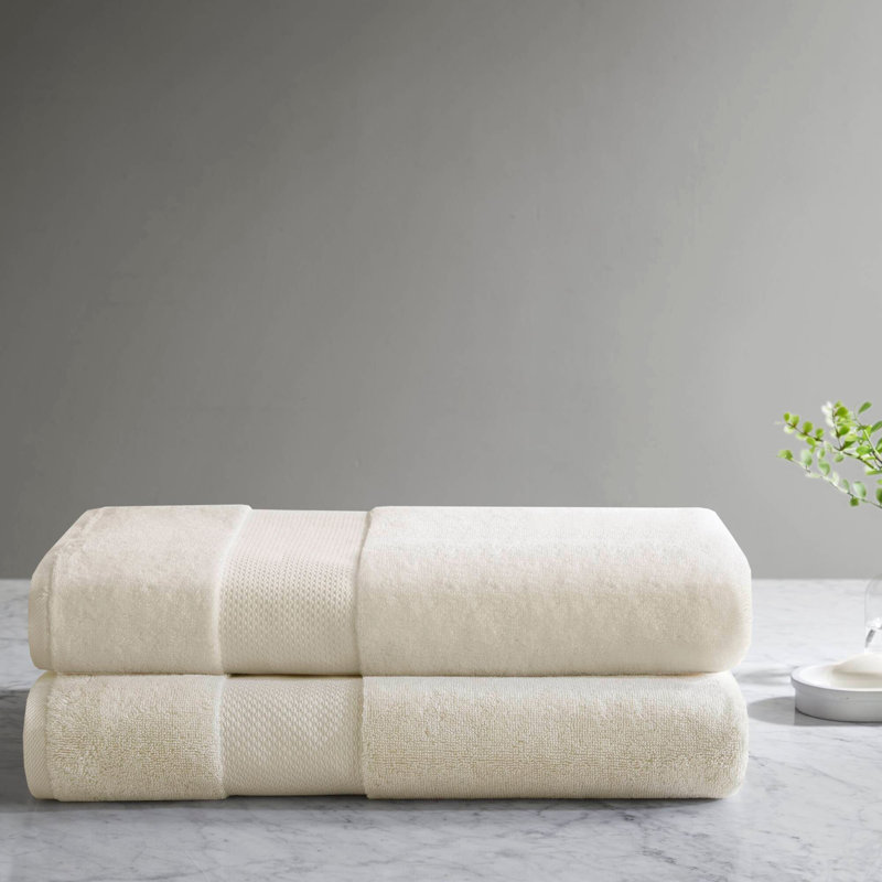 2 PCS 35X70" - 2PK 100% Cotton Bath Sheet Set Natural