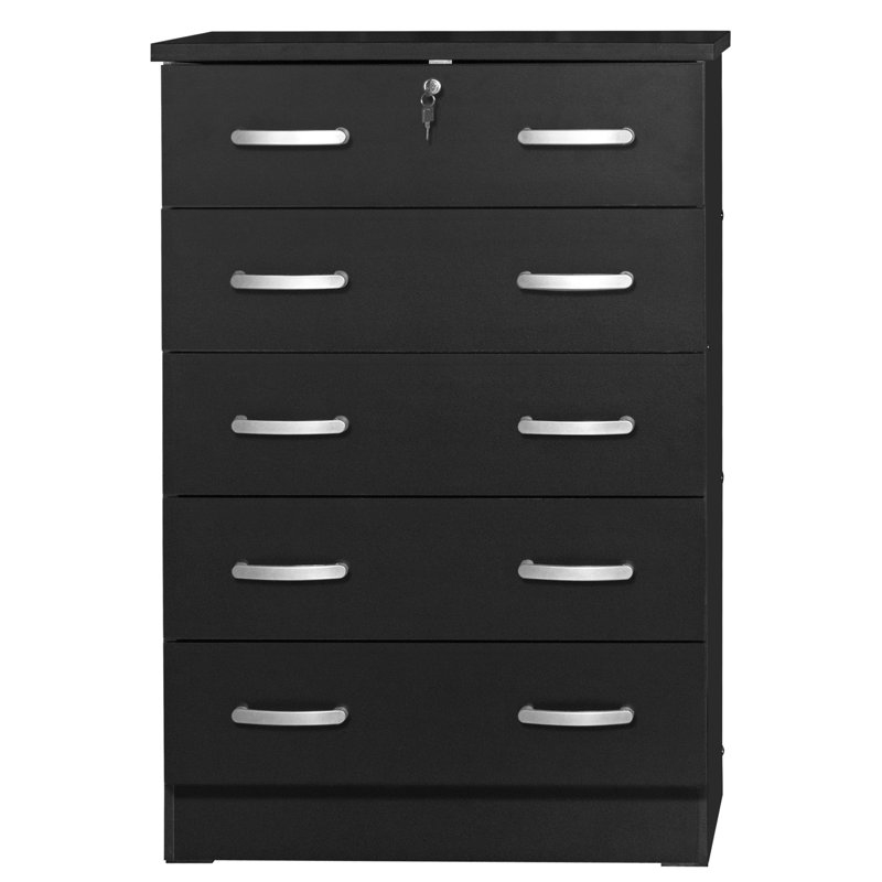 29'' W 5 - Drawer Dresser, Black