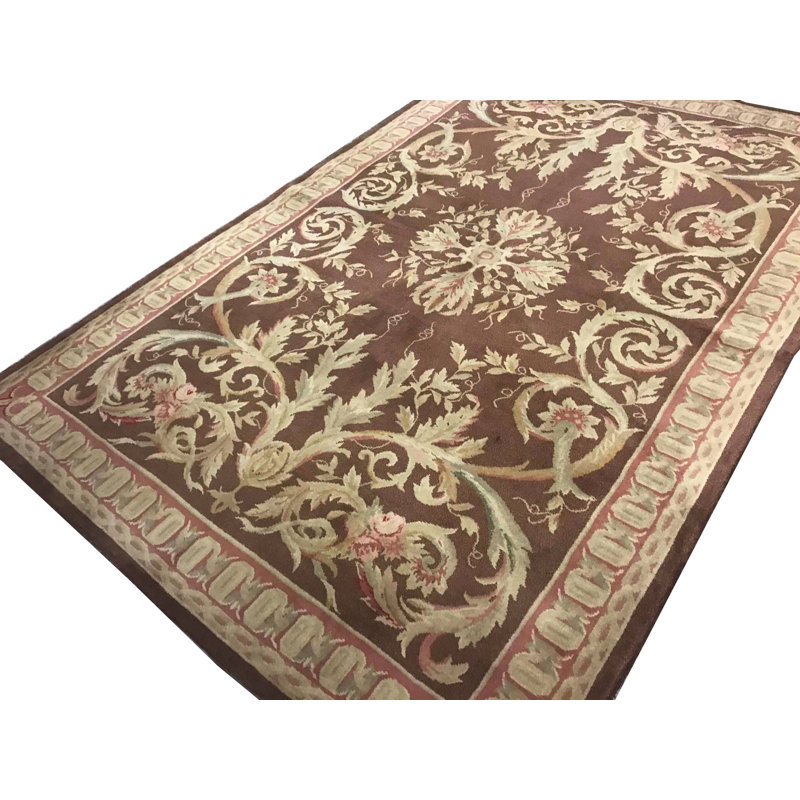 Hand-Knotted High-Quality Brown Area Rug
