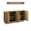 Buffet incurvé 60 po avec tablette réglable et 4 portes-1862452628