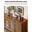 American-Style Solid Wood & Glass Sideboard