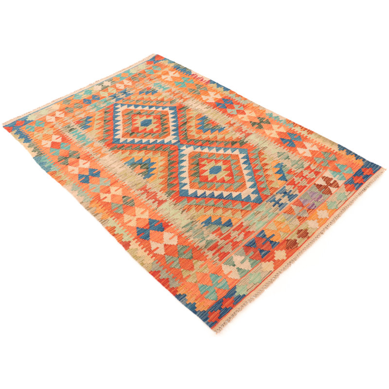 Southwestern Wool Hand Woven 108cm X 149cm Area Rug