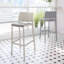 Tabouret de bar en résine Sensilla, taupe-588095577-588095579