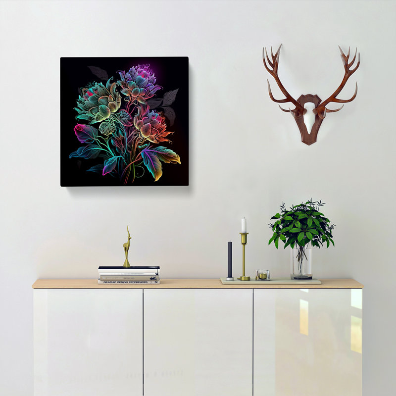 Floral Neon - No Frame Print