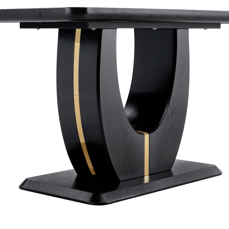 Table de salle à manger Modern, Noir