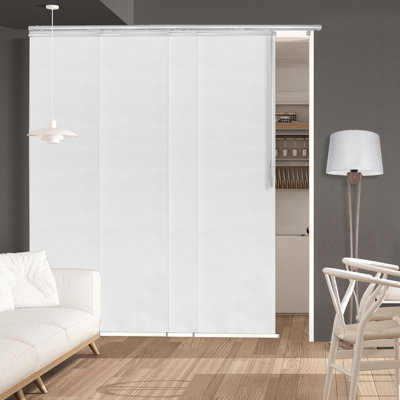 Store vertical semi-transparent blanc