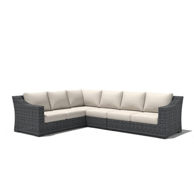 Eloisa Wicker 6 - Person Patio Conversation Sets with Cushions