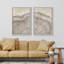 Ensemble de 2 reproductions d'art sur toile encadrées en chêne-124478707-91069561