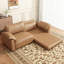 106.3"Brown Cat Scratch Resistant Modular Sofa Couch-130030751