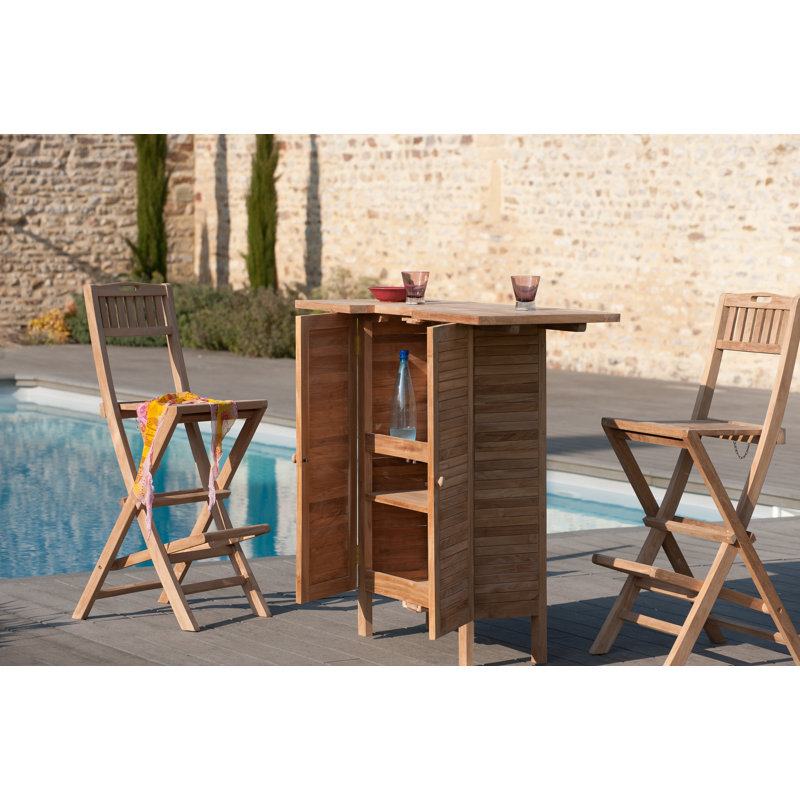 York Folding Patio Dining Side Chair with Cushion