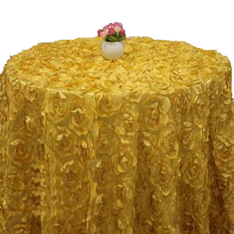 Eliseo Rosette Tablecloth, Gold