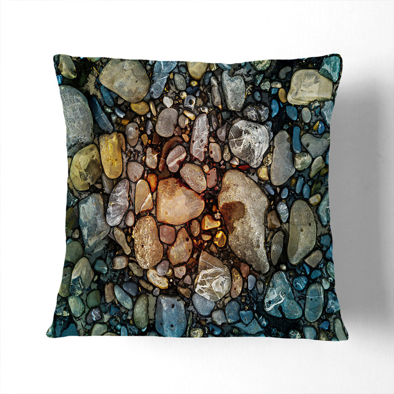 Square Throw Cushion, 55cm H x 55cm W x 20cm D, Black