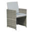 Ettie 8 - Person Wicker Patio Dining Set with Square Table , Cushions Included-786750488-786750494