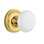 Classic Rosette with White Porcelain Door Knob