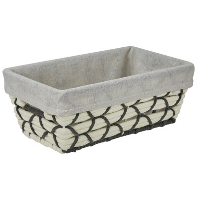  Small Shelf Woven Tote In White