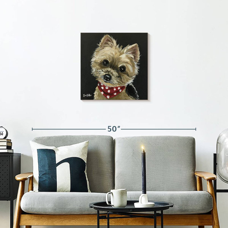 Brampt Yorkie Red Bandana