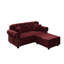 Canapé Chesterfield de 63 po avec garniture cloutée et accoudoirs roulés-672579269