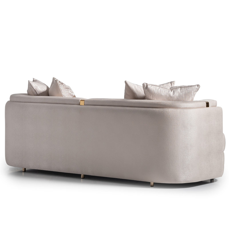 Carmela 84.5'' Square Arm Curved Sofa