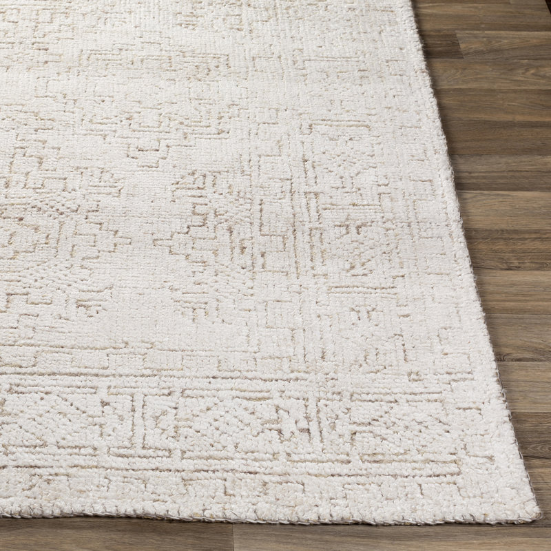 Tapis taupe noué à la main Southwestern, Rectangle 2 pi x 3 pi
