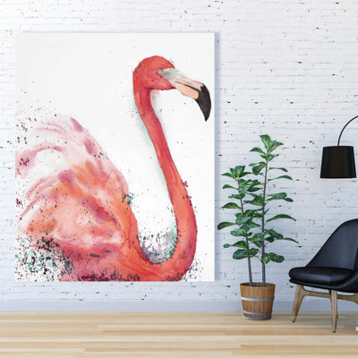 Splashing Flamingo - Best Selling Romantic Canvas Decor