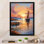 Espagne, coucher de soleil à Ibizas III, reproduction d'art sur toile
