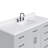 Tidworth 54'' Solid Wood Single Bathroom Vanity with 1.5'' Carrara Quartz Top Sink-1211004202-1230223159