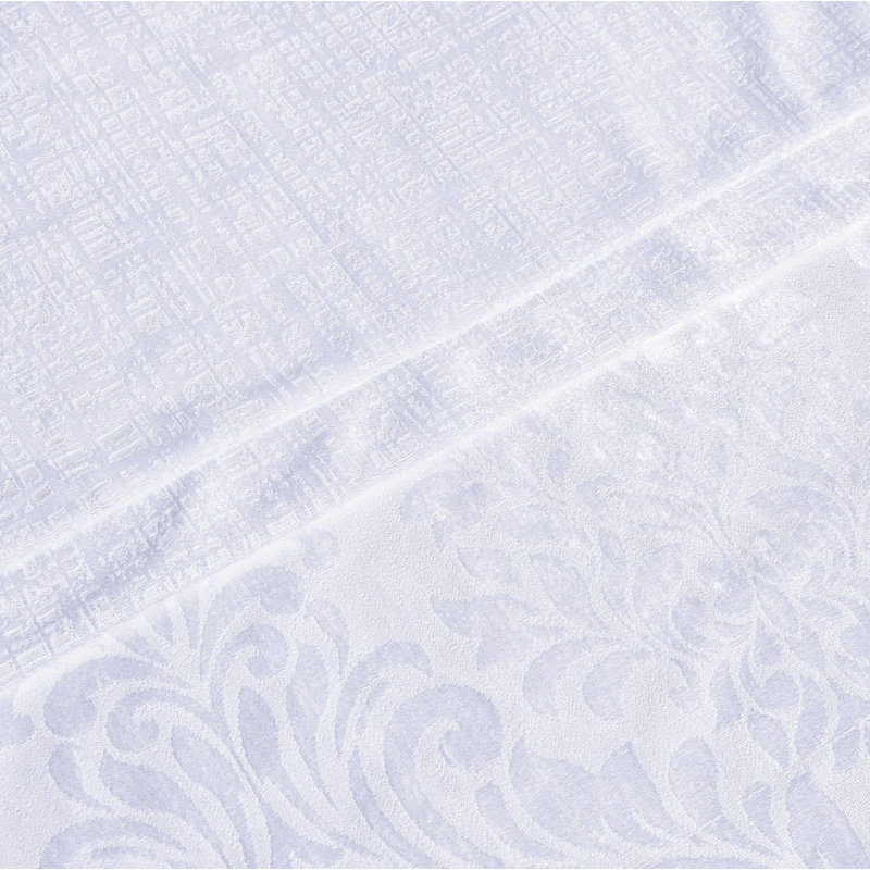 Damask Jacquard Duvet Cover 3 Piece Velvet Bedding Set With Matching Pillowcases, Double Duvet Cover + 2 Standard Pillowcases