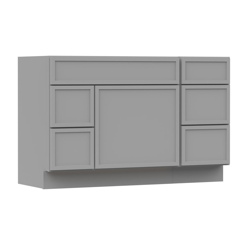 Base de meuble-lavabo simple 51 po seulement, Gris