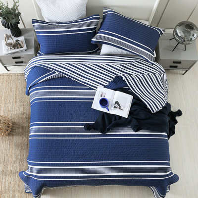 Ensemble de courtepointe 100% coton 98 po x 90 po DDUOXIN - 1 courtepointe avec 2 taies décoratives