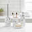 Marble Effect Freestanding Toilet Brush and Holder Set