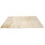 Tapis rectangulaire beige en laine touffeté à la main